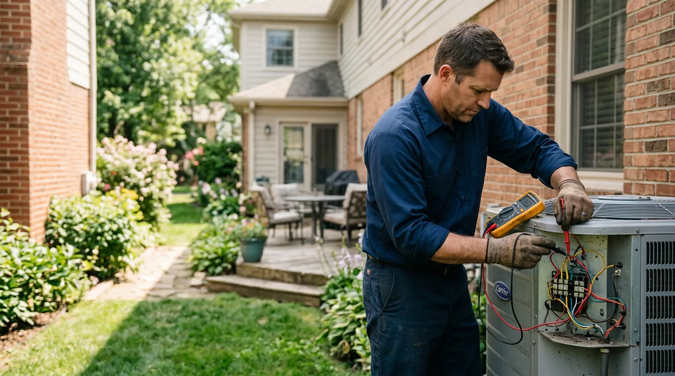 HVAC technician working near West Chester, PA